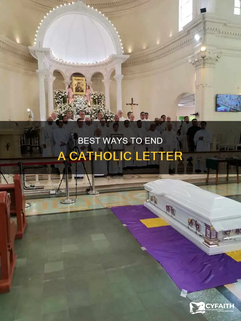 how to end a catholic letter