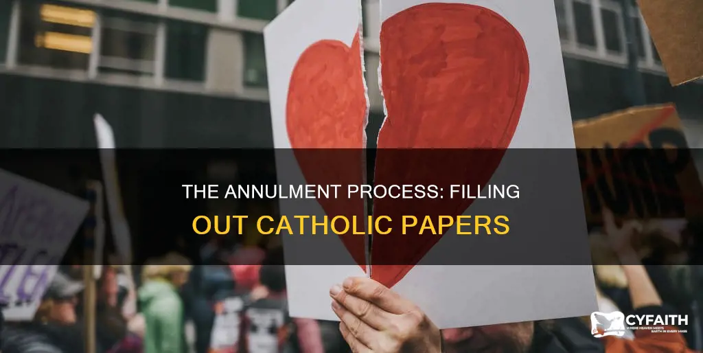 how to fill out catholic annulment papers