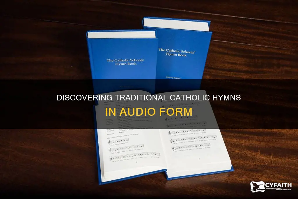 how to find audio traditional catholic hymns