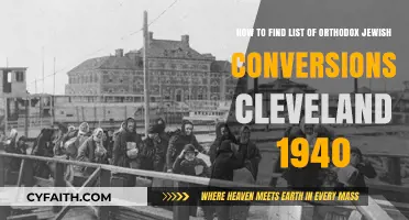 Finding Orthodox Jewish Conversions in Cleveland During the 1940s