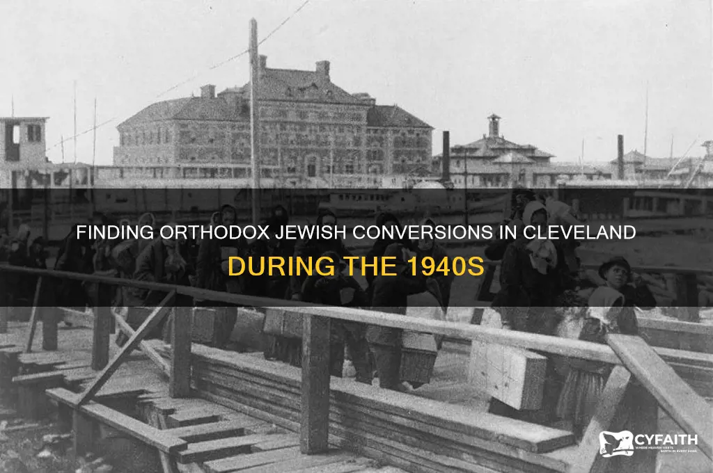 how to find list of orthodox jewish conversions cleveland 1940