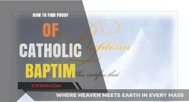 Locating Your Catholic Baptism Certificate: A Guide