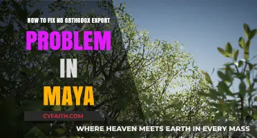 Fixing Maya's No Orthodox Export Issue: A Comprehensive Troubleshooting Guide