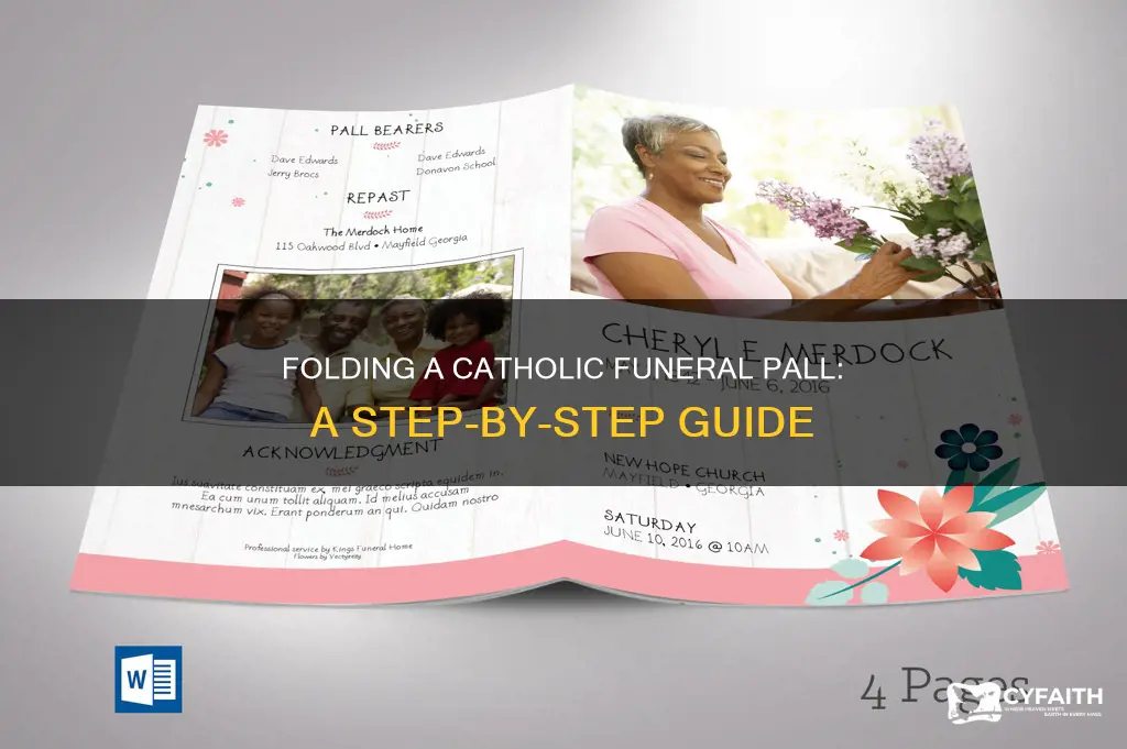 how to fold a catholic funeral pall
