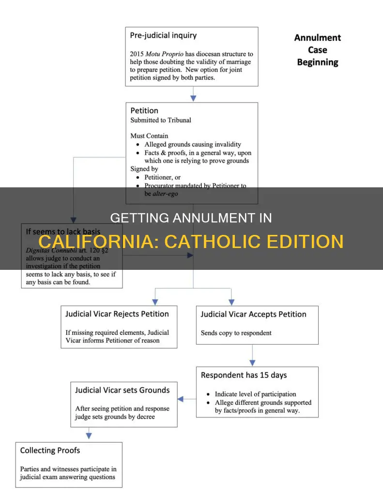how to get a catholic annulment in california
