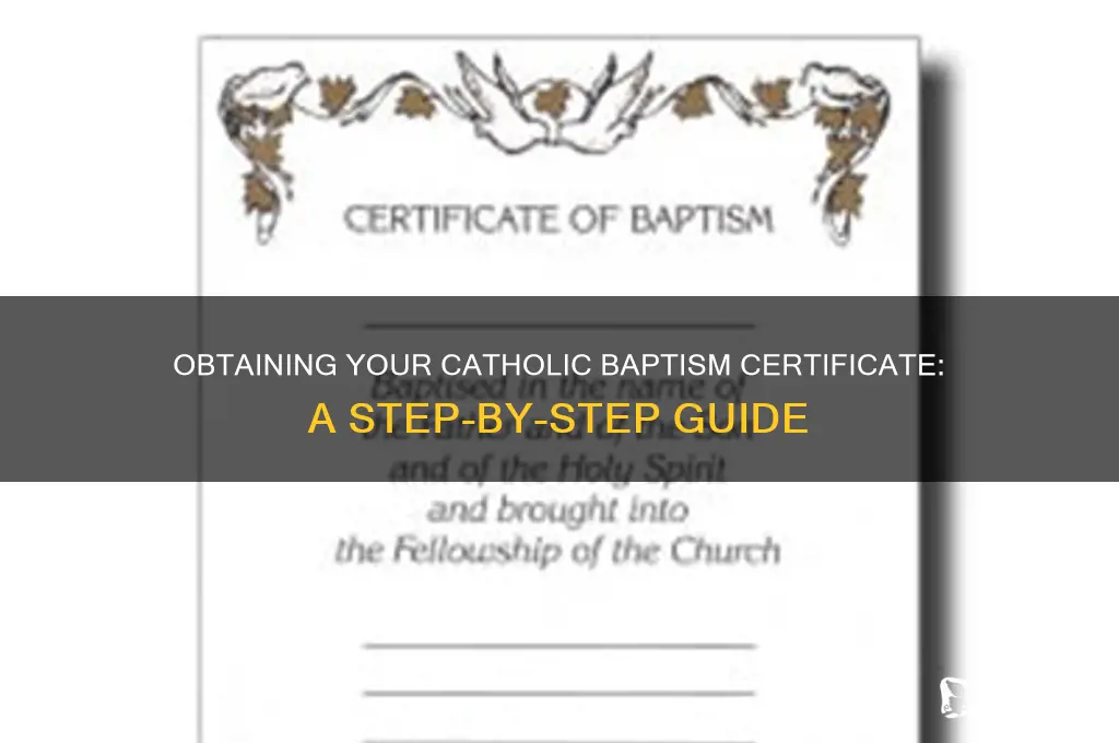 how to get a copy of a catholic baptism certificate