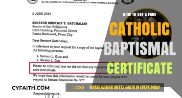 Creating Fake Catholic Baptismal Certificates: A How-To Guide