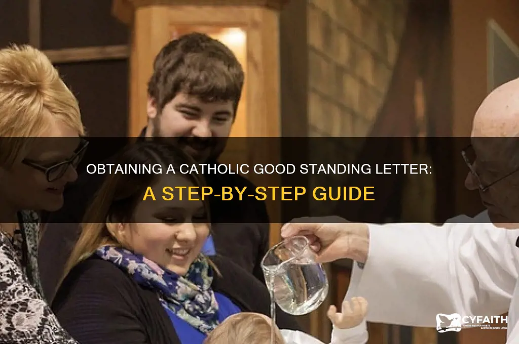 how to get a letter for catholic in good standing