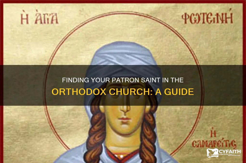 how to get a patron saint orthodox church