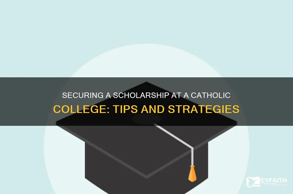 how to get a sclorship at a catholic college