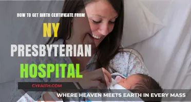 Obtaining Your Birth Certificate from NY Presbyterian Hospital: A Guide