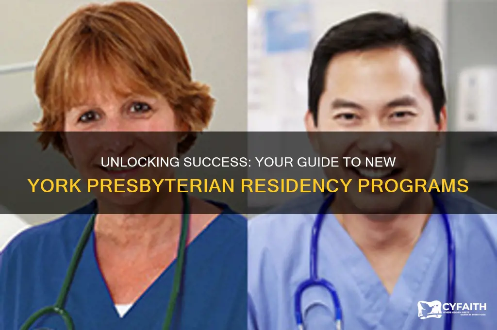 how to get into residency program at new york presbyterian
