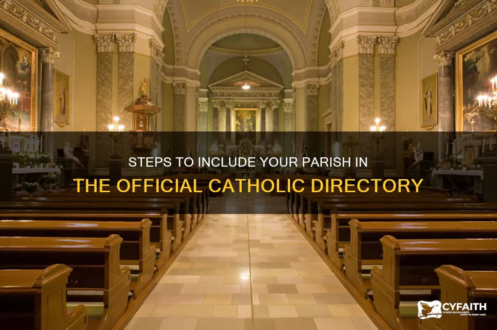 how to get listed in the official catholic directory