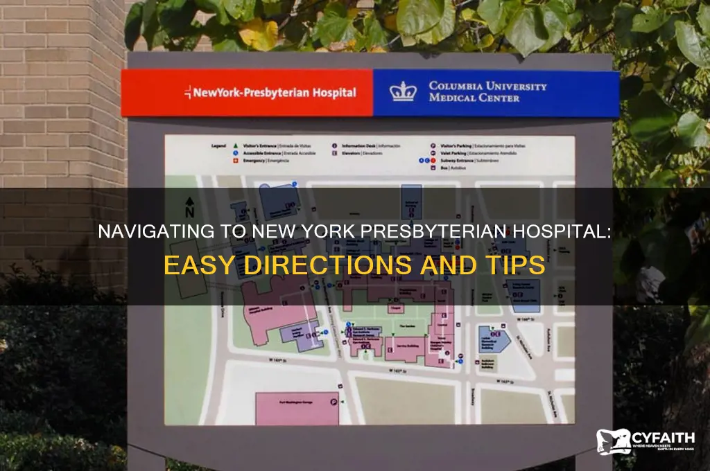 how to get to new york presbyterian hospital