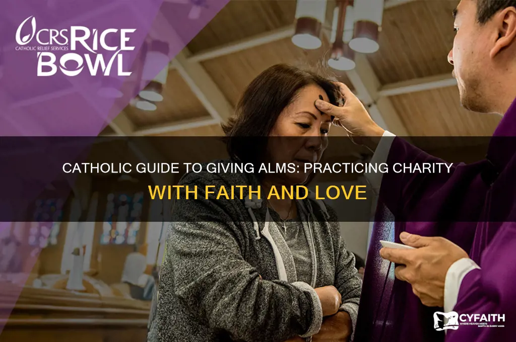 how to give alms catholic