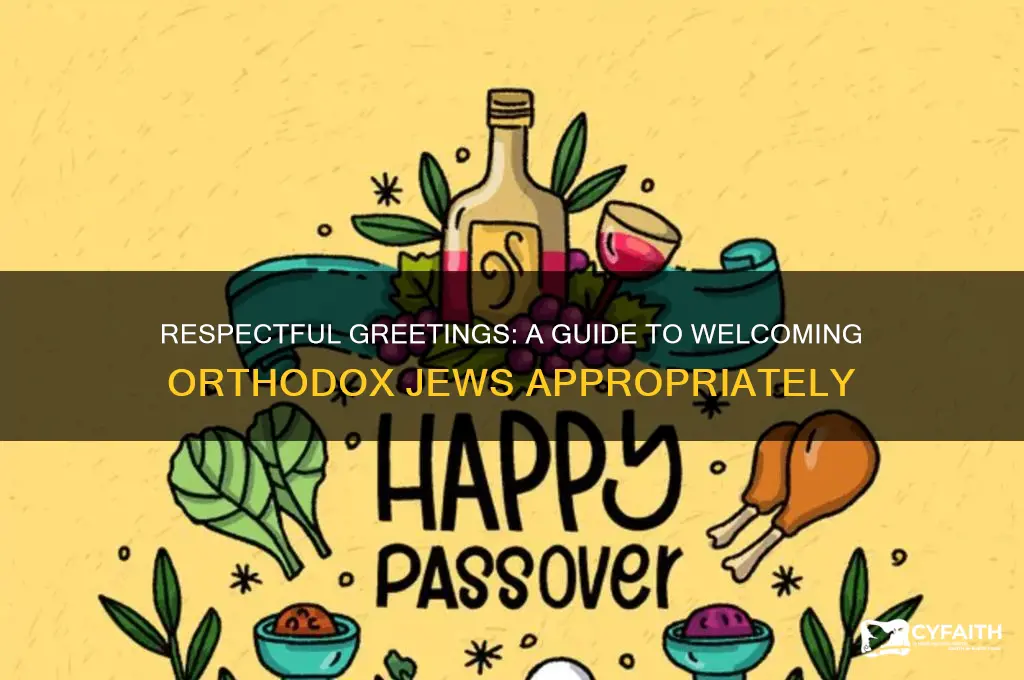 how to greet an orthodox jew