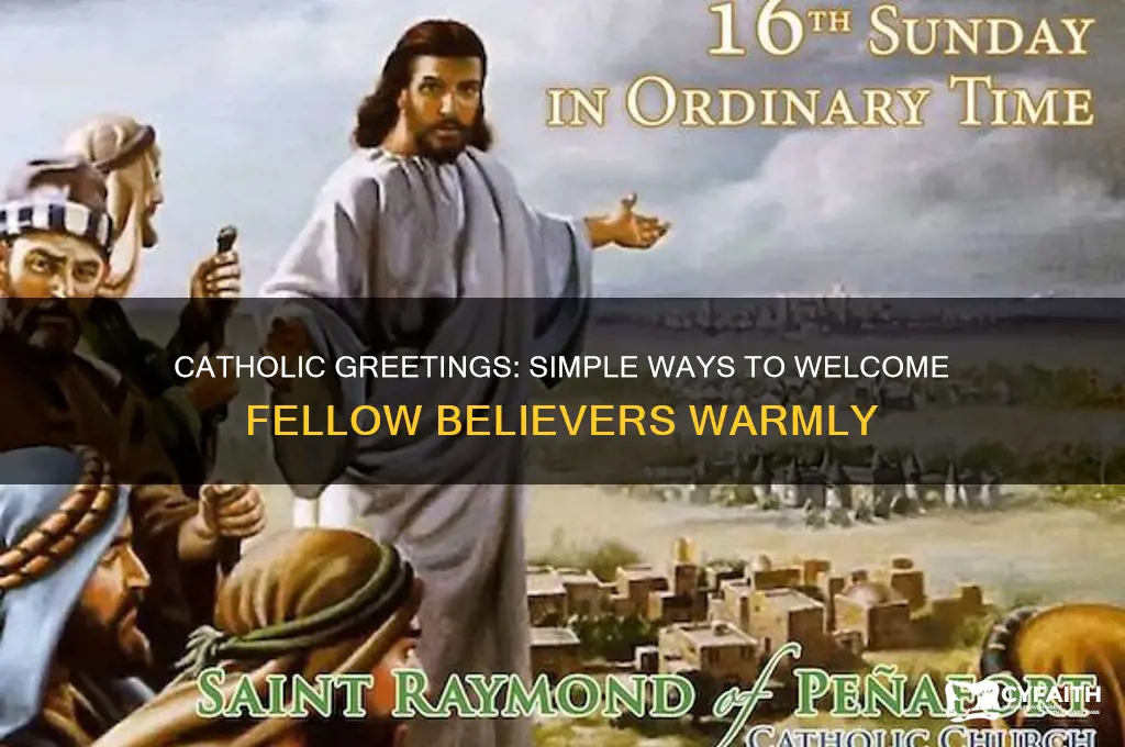 how to greet another catholic