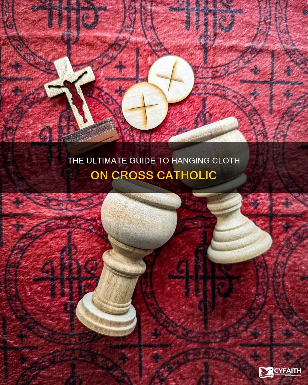 how to hang cloth on cross catholic