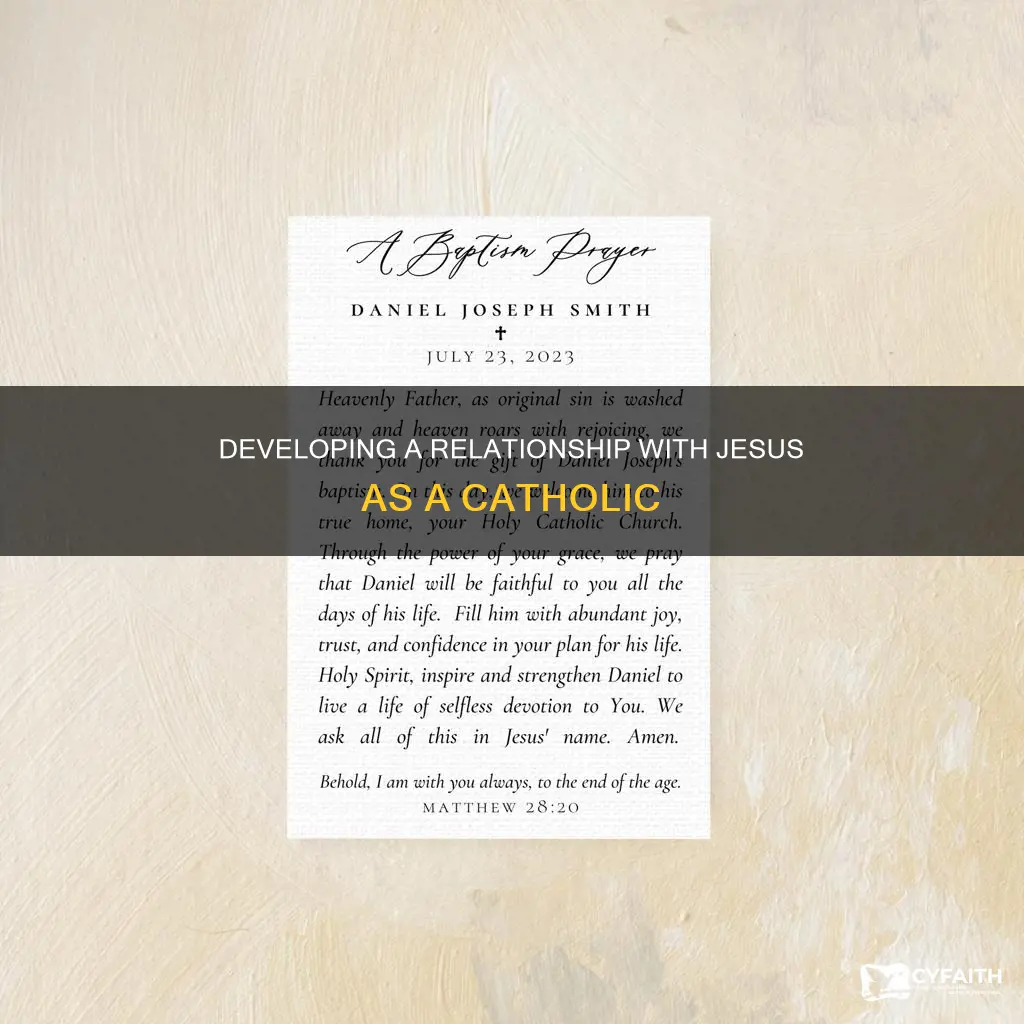 how to have a relationship with jesus catholic