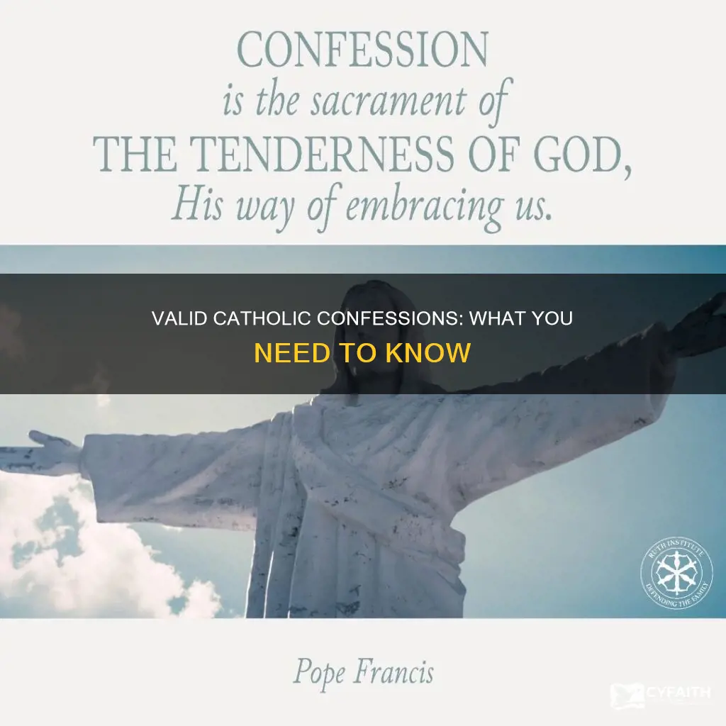 how to judge a valid a confession catholic