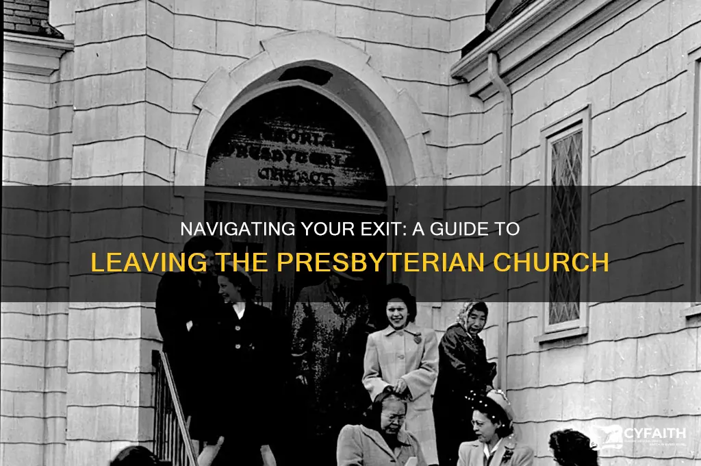 how to leave the presbyterian church
