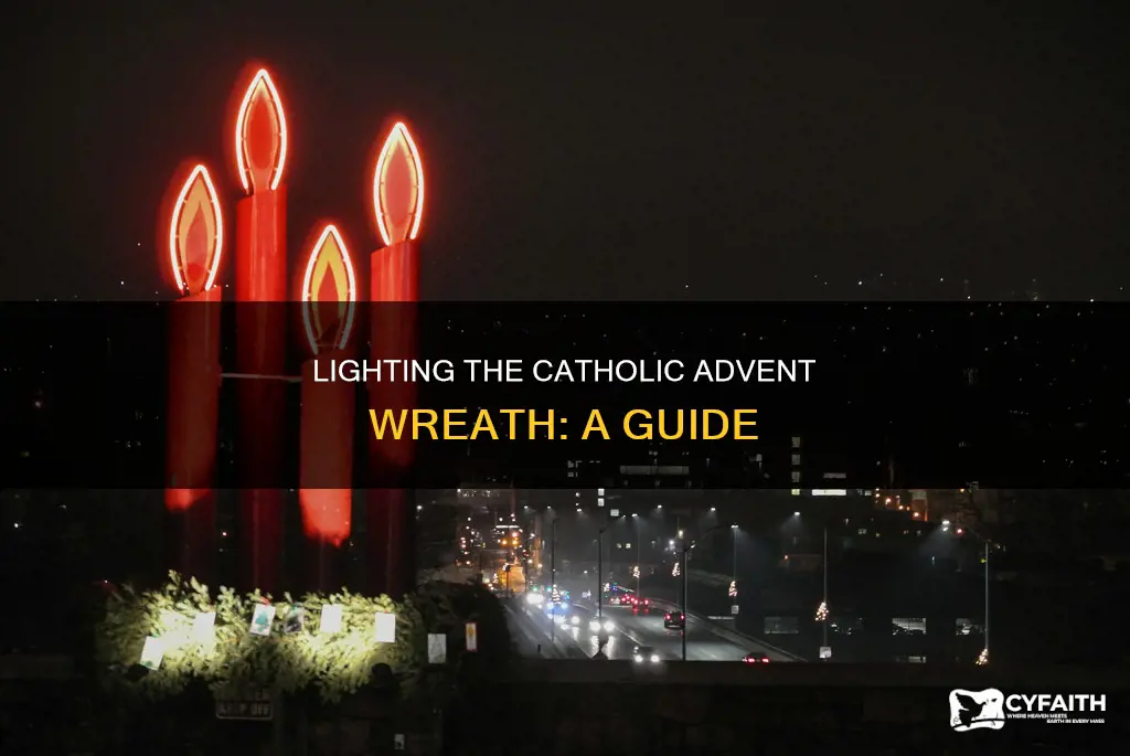 how to light a catholic advent wreath