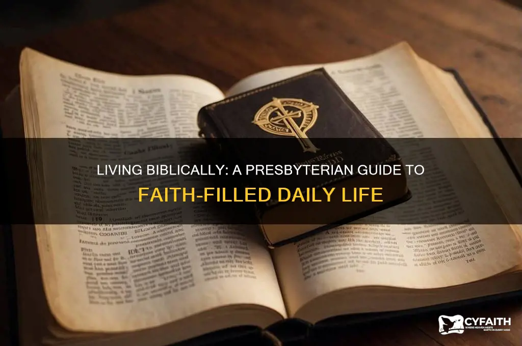 how to live a biblical life presbyterian