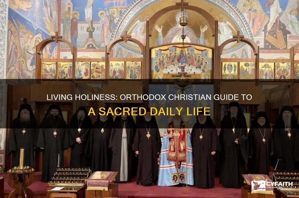 how to live a holy life orthodox
