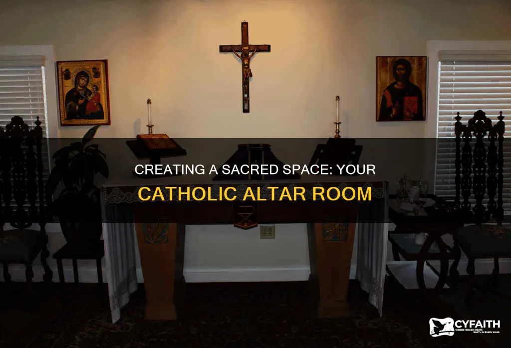 how to make a catholic alter room