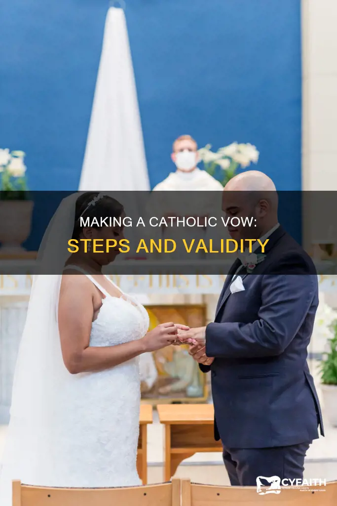 how to make a valid catholic vow