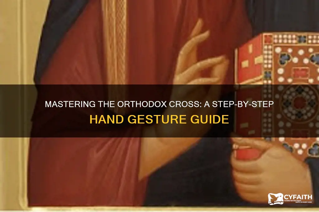 how to make an orthodox cross with hand