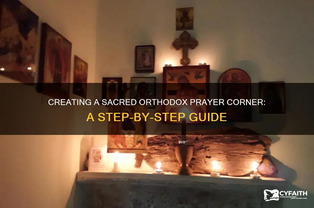 how to make an orthodox prayer corner
