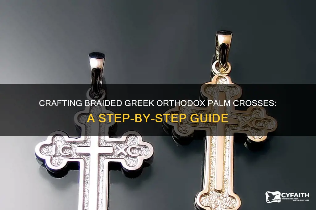 how to make braided greek orthodox palm crosses