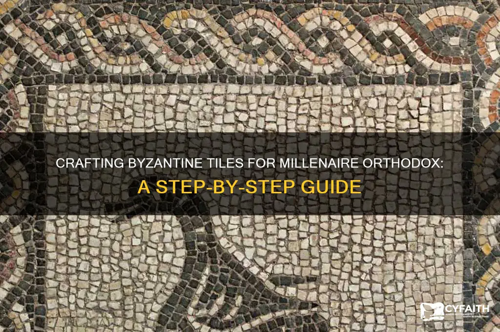 how to make byzantine tiles millenaire orthodox