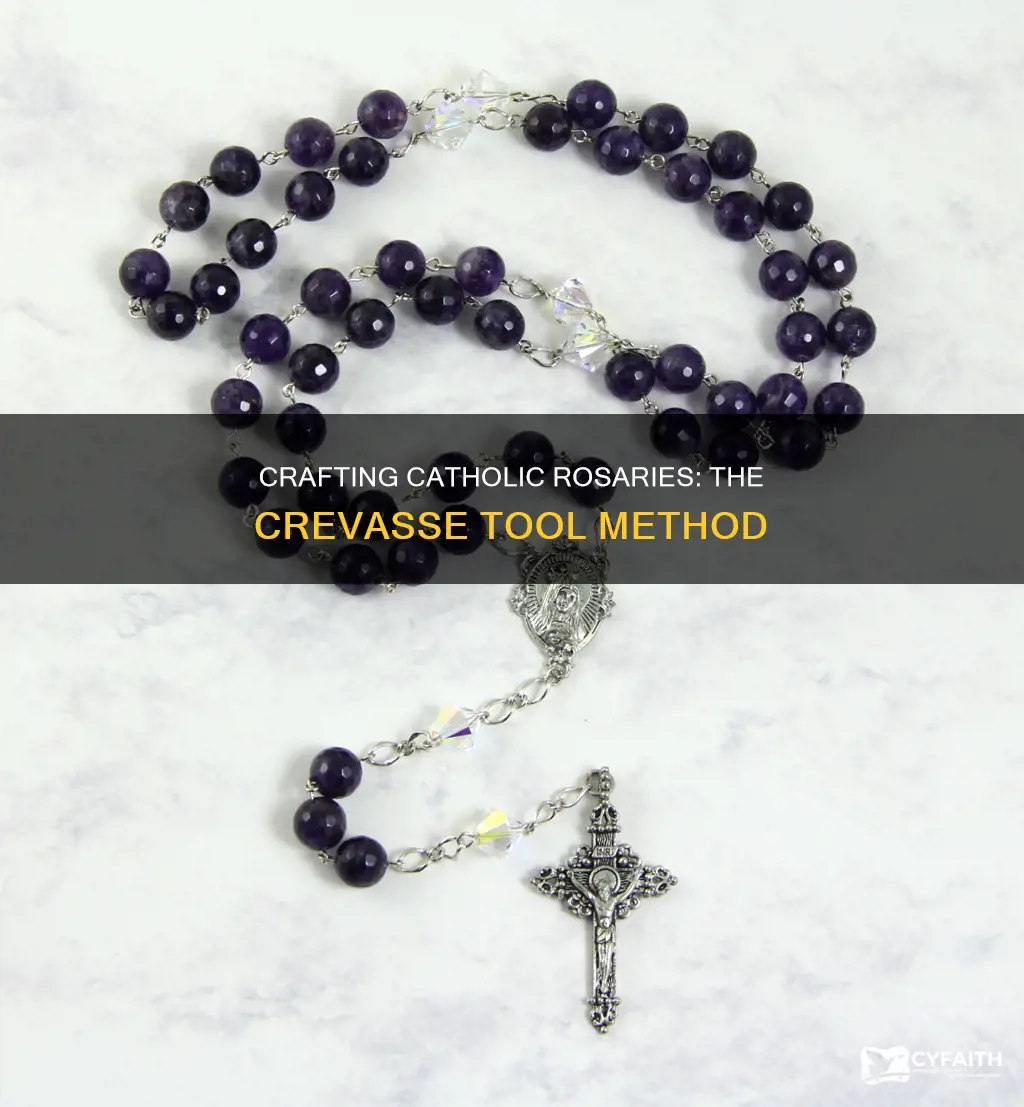 how to make catholic rosary with crevase tool