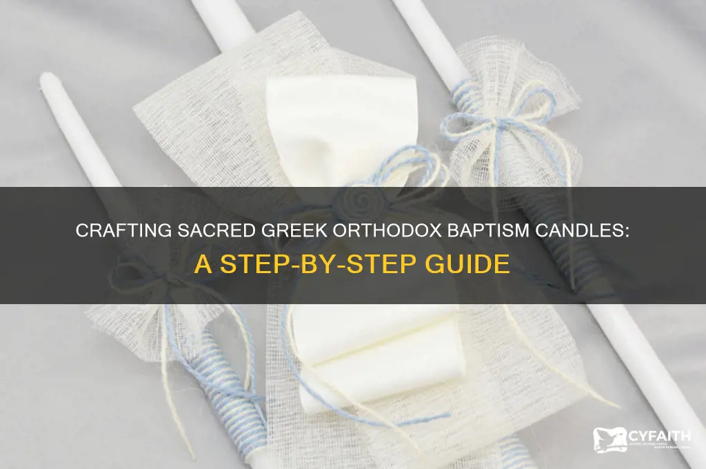 how to make greek orthodox baptism candles