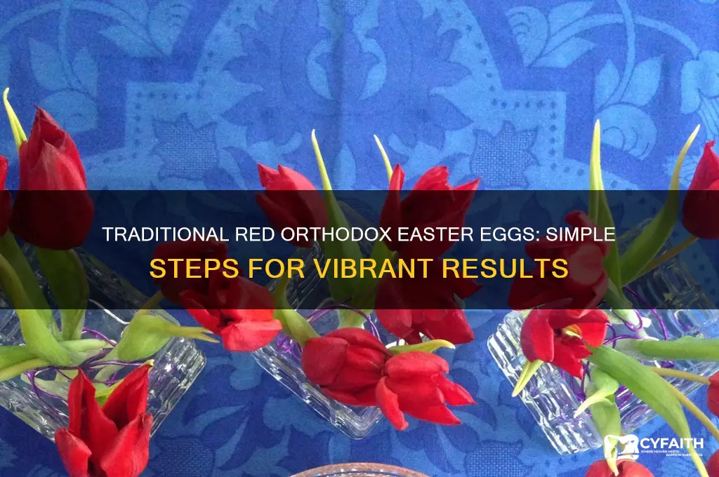 how to make red orthodox easter eggs