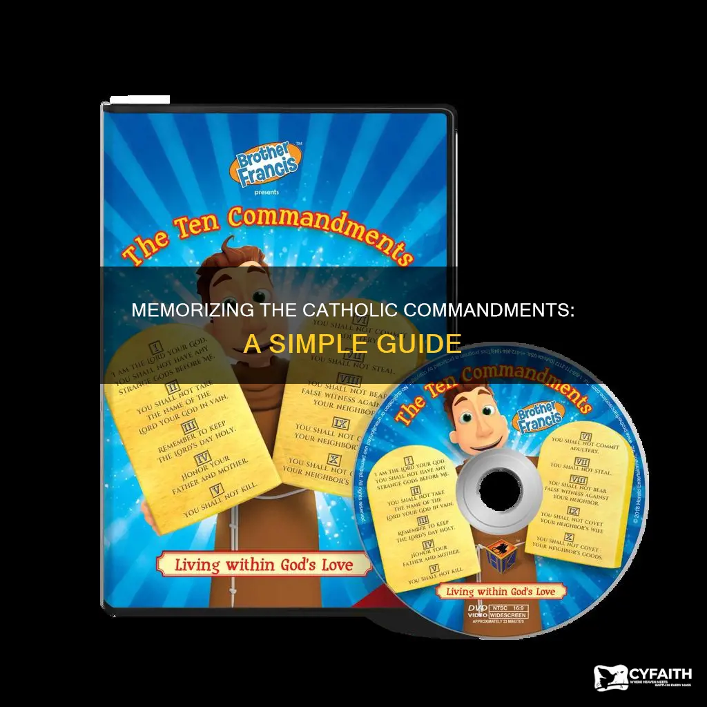 how to memorize the catholic 10 commandments