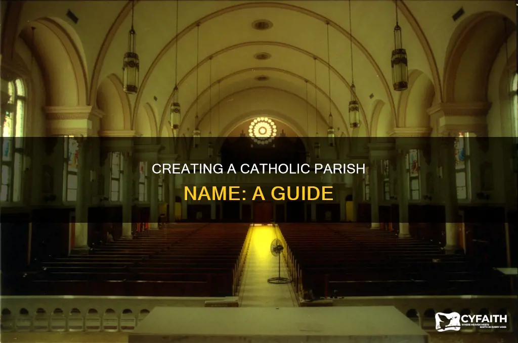 how to name a new catholic parish