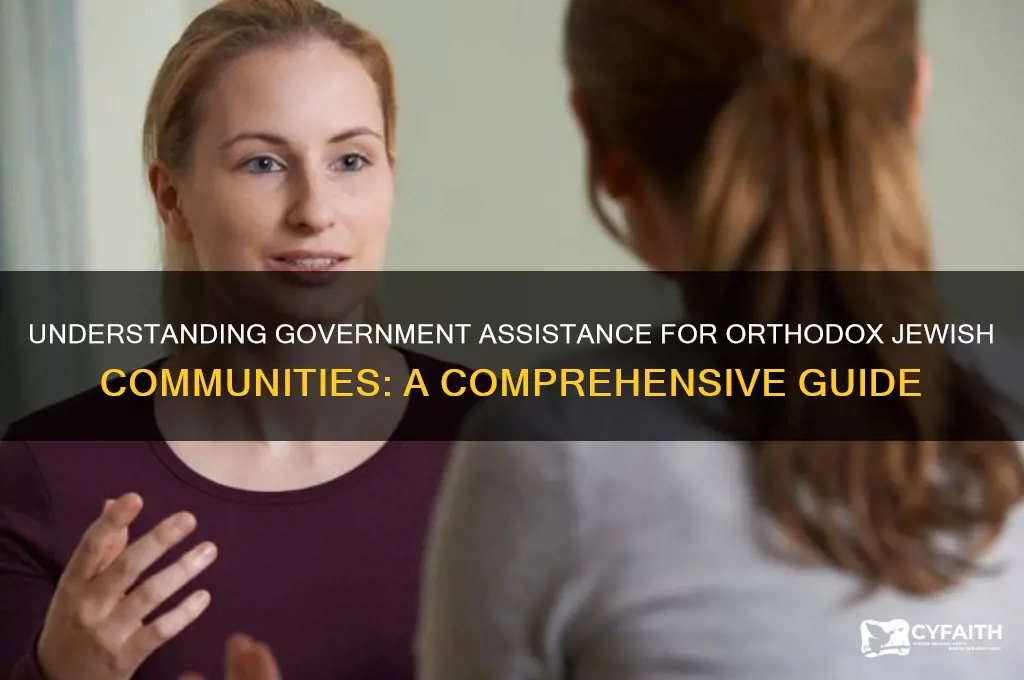 how to orthodox jews get government money