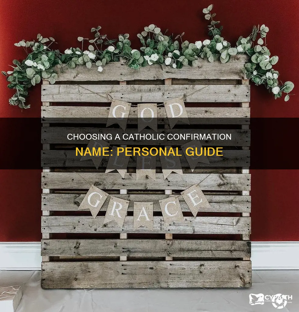 how to pick a catholic confirmation name