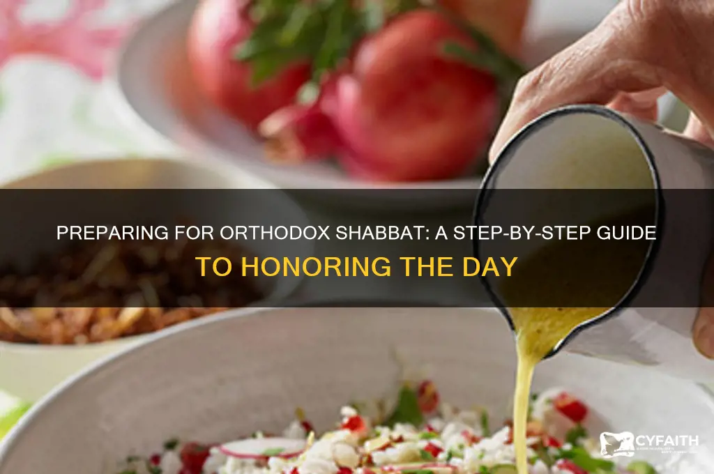 how to prepare for orthodox shabbat