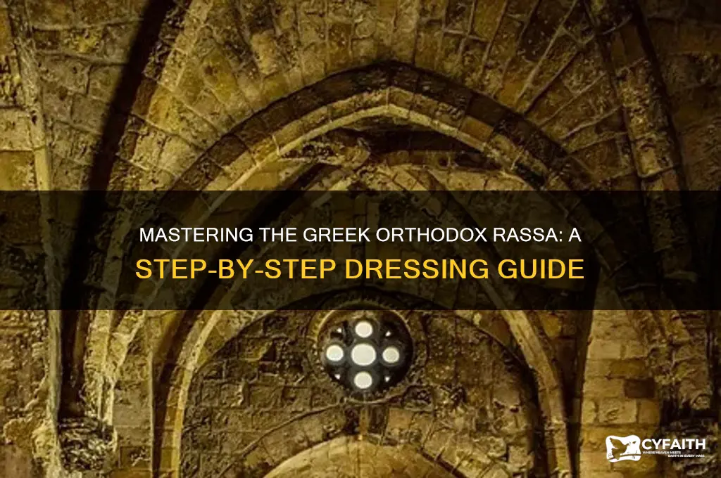 how to put on greek orthodox rassa tutorial