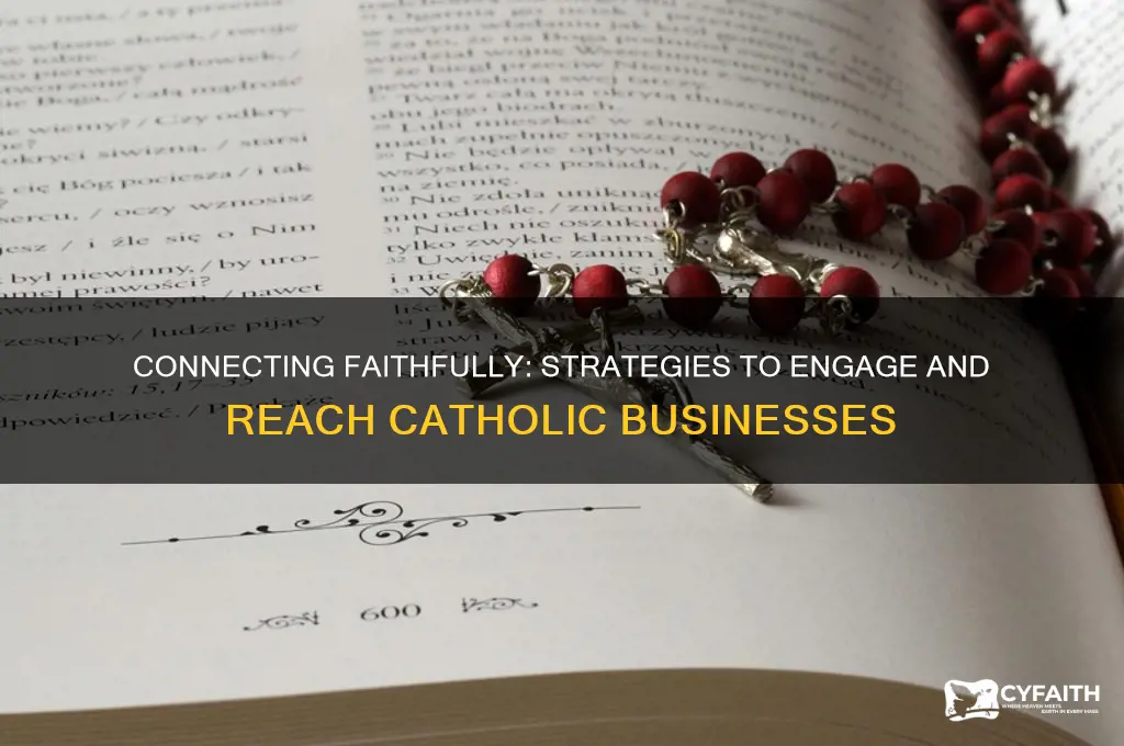 how to reach catholic businesses