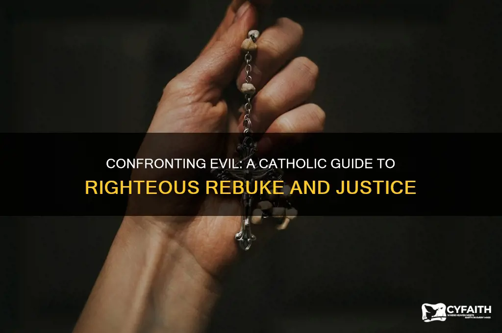 how to rebuke evil catholic