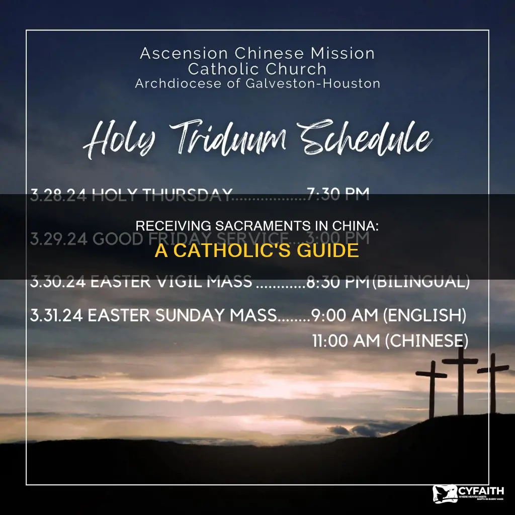 how to receive catholic sacraments in china