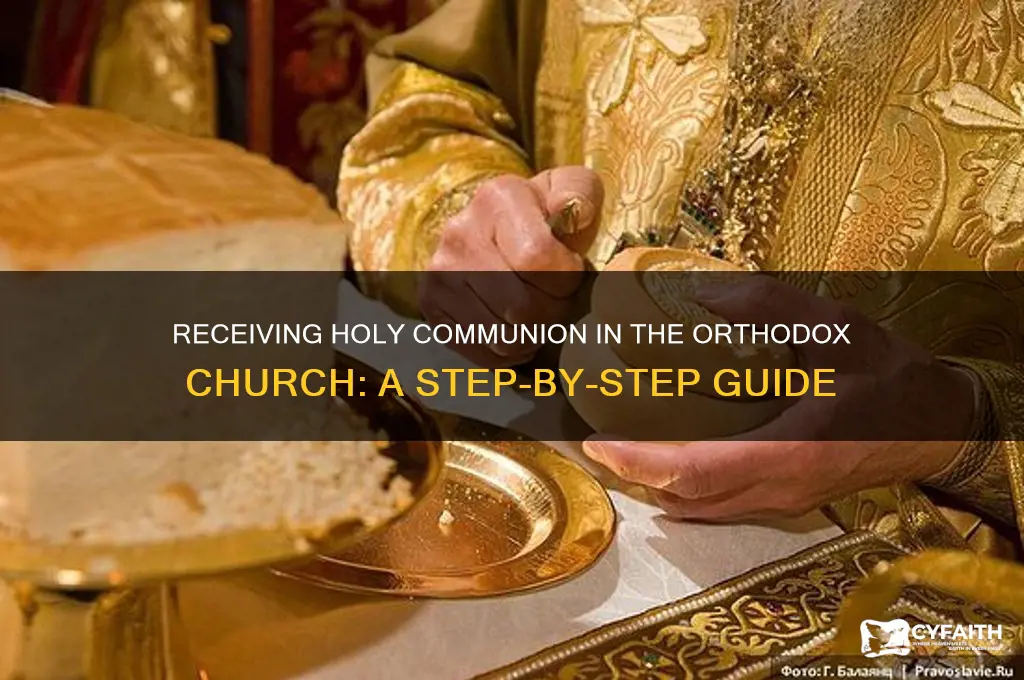 how to receive communion in orthodox church