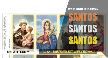 Reciting the Catholic 'Santos, Santos, Santos