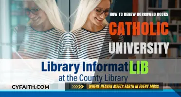 Renewing Borrowed Books at Catholic University Library