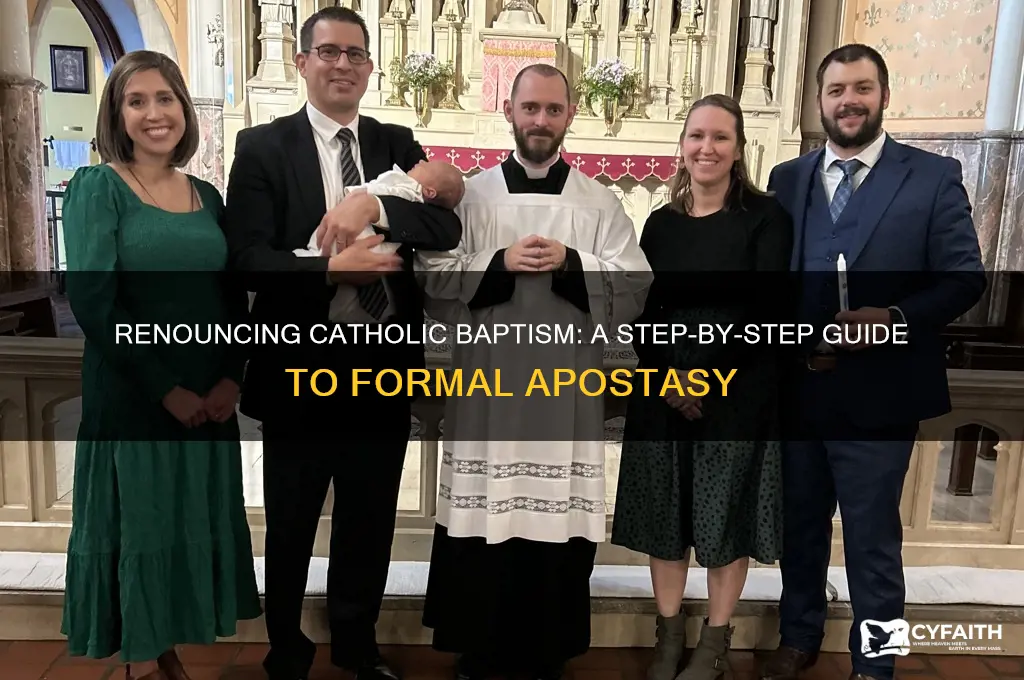 how to renounce catholic baptism